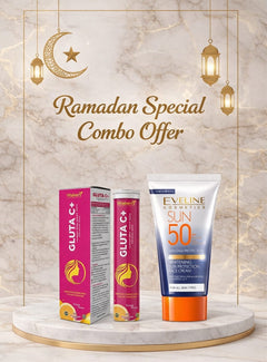 Vitaberry GlutaC+(2pcs)+Eveline Sun Protection Cream(50+SPF)