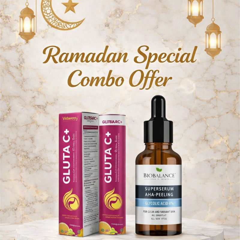 Vitaberry Gluta C+ Effervescent Tabs(2Pcs) With BioBalance Glycolic Acid Super Serum